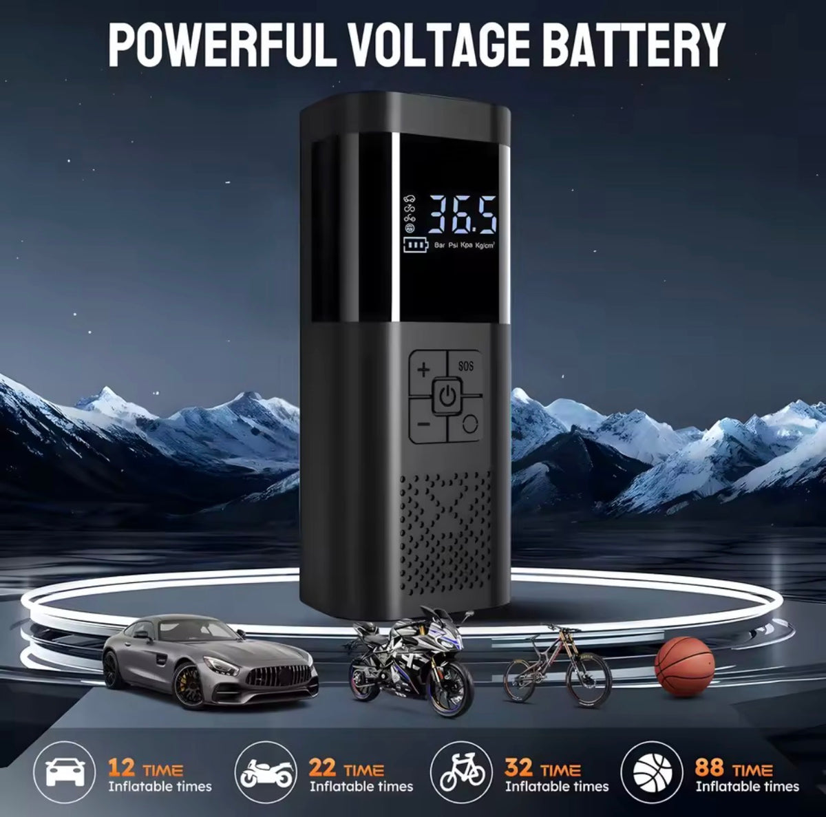 Portable Tire Inflator Pump