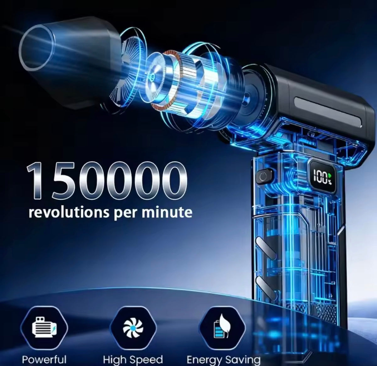 X8 Brushless Portable Turbo Blower 150000RPM